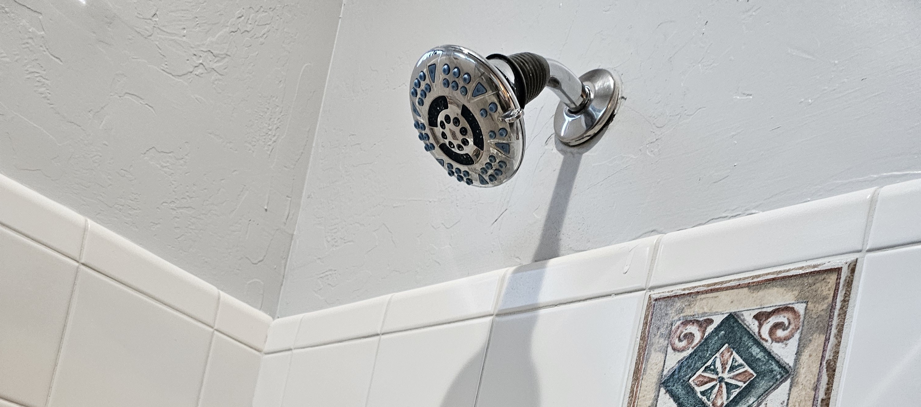 Original showerhead before upgrade