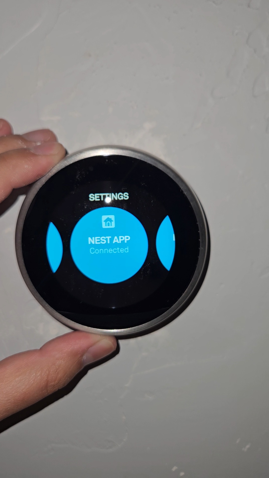 Nest thermostat installed